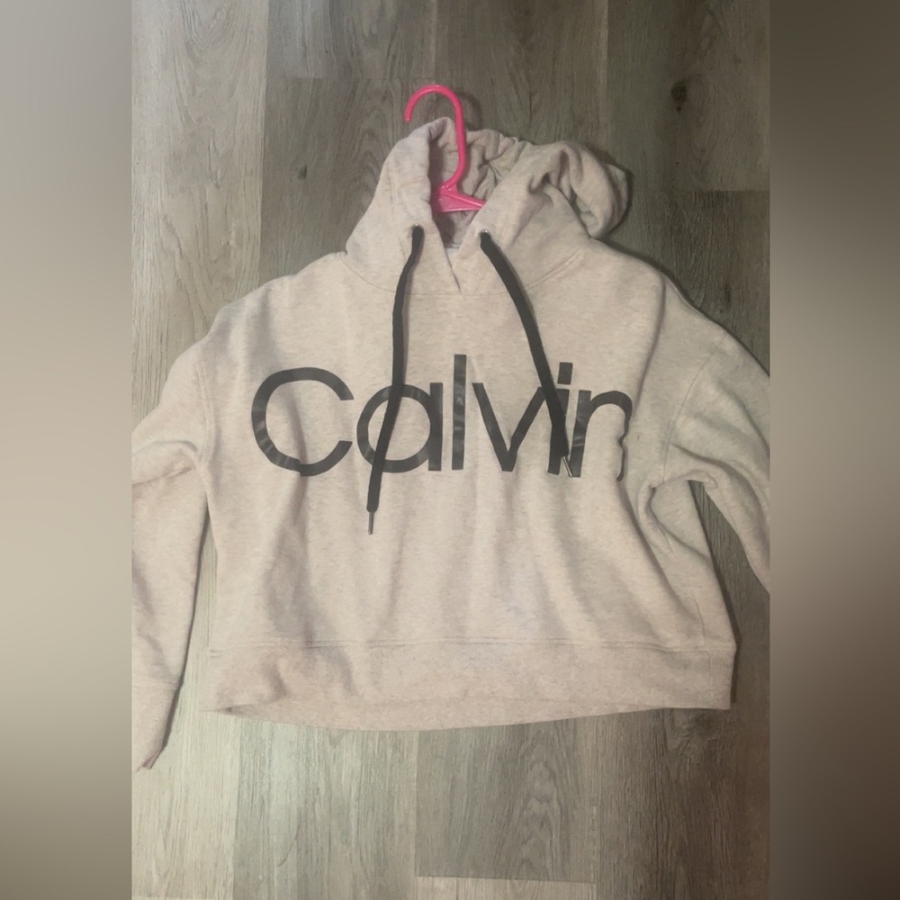 Calvin Klein Women's Tan Hoodie Sweater